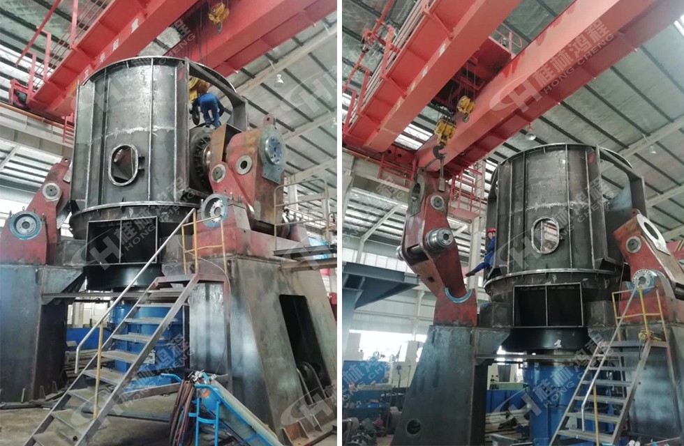 桂林鴻程立式磨粉機(jī)技術(shù)工人在生產(chǎn)車間組裝立磨測試 桂林鴻程立式磨粉機(jī)技術(shù)工人在生產(chǎn)車間組裝立磨測試